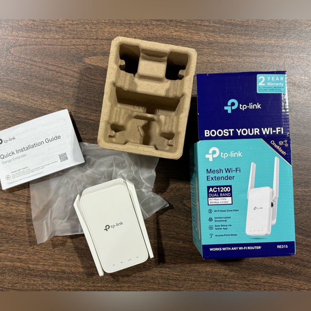 TP-Link RE315 AC1200 Mesh Wi-Fi Extender - Extend Any Router – Used - Picture 7 of 7